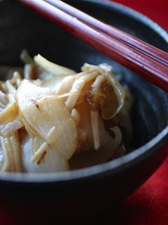 新玉ねぎとえのきのカレー醤油炒め煮-レシピのメイン写真