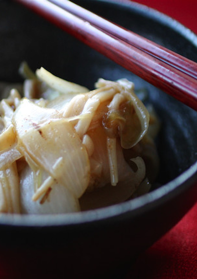 新玉ねぎとえのきのカレー醤油炒め煮-レシピのメイン写真
