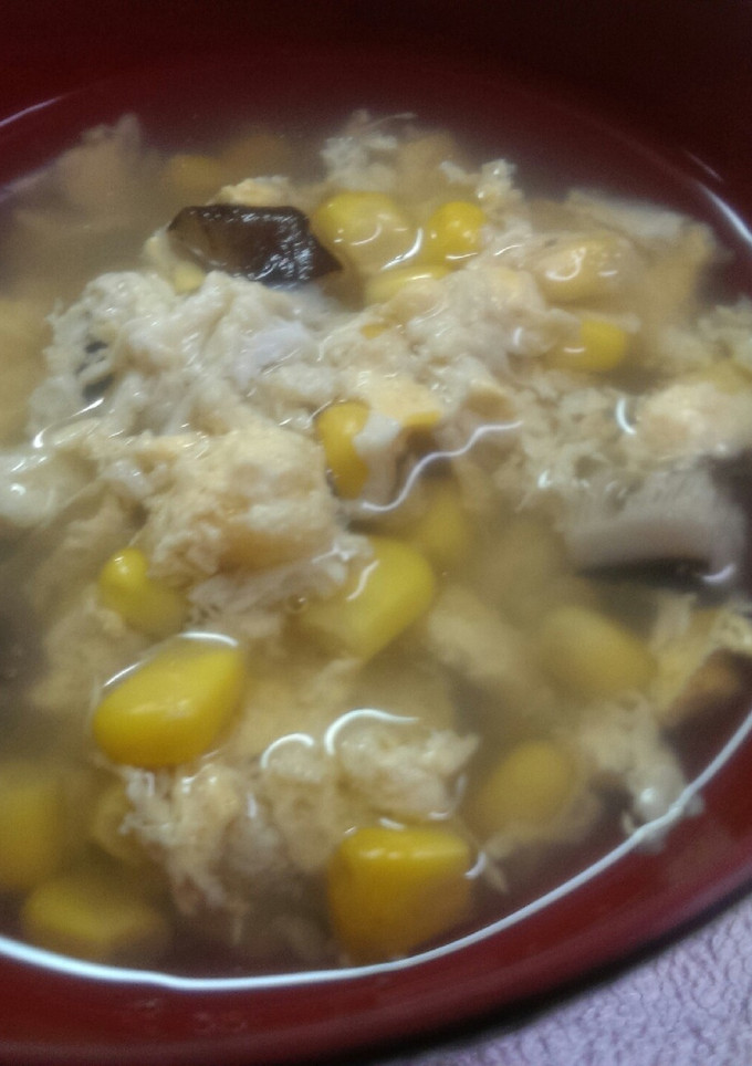 コーンとたまごの中華スープ♪-レシピのメイン写真