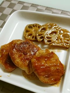 レンコンの豚巻き照り焼き-レシピのメイン写真