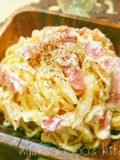 豆腐deヘルシー濃厚カルボナーラ-レシピのメイン写真