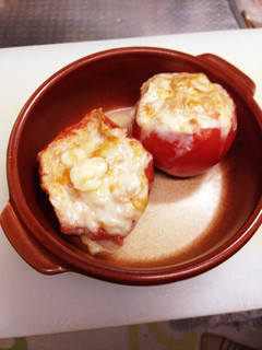 焼きトマトのツナ詰め-レシピのメイン写真
