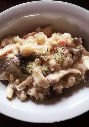 生米からでも簡単☆きのこのチーズリゾット-レシピのメイン写真