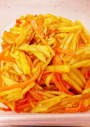 人参ジャガイモカレー風味-レシピのメイン写真
