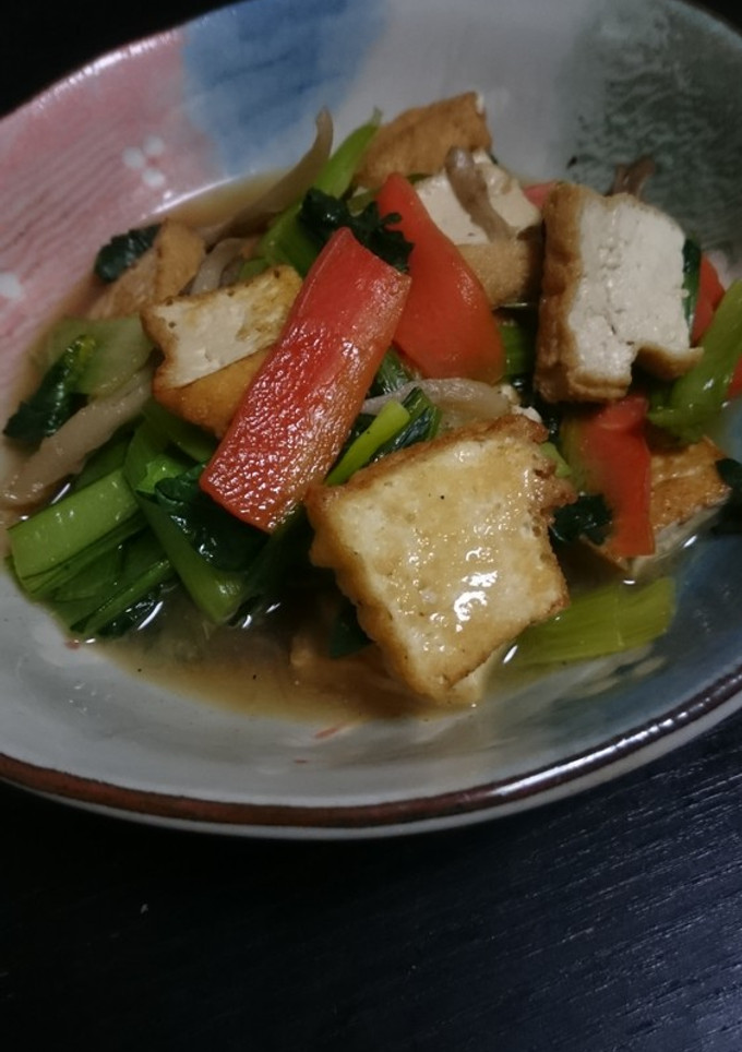 ☆小松菜と厚揚げと舞茸の煮浸し☆-レシピのメイン写真
