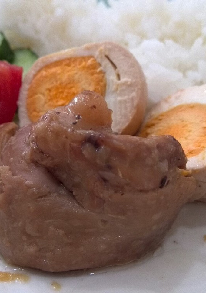 煮るだけ簡単！手羽のサッパリ煮＋煮卵-レシピのメイン写真