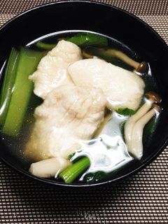 鶏胸肉と小松菜のすまし汁-レシピのメイン写真