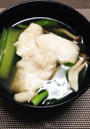 鶏胸肉と小松菜のすまし汁-レシピのメイン写真