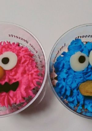 バレンタイン HMでカップケーキ デコ-レシピのメイン写真