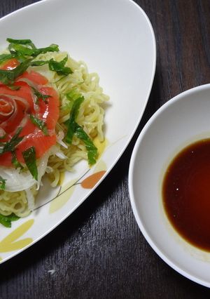 スモークサーモンの冷やし中華-レシピのメイン写真