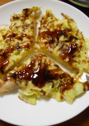 キャベツたっぷりヘルシーお好み焼き-レシピのメイン写真