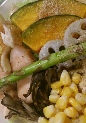 温野菜サラダ冷麺-レシピのメイン写真