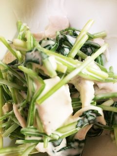 ä¸‰ã¤è‘‰ã¨ã¨ã‚Šãƒ ãƒè‚‰ã®ã‹ã‚‰ã—ãƒžãƒ¨ãƒãƒ¼ã‚ºå’Œãˆ-ãƒ¬ã‚·ãƒ”ã®ãƒ¡ã‚¤ãƒ³å†™çœŸ