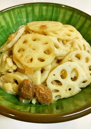 レンコンの✿梅味きんぴら-レシピのメイン写真