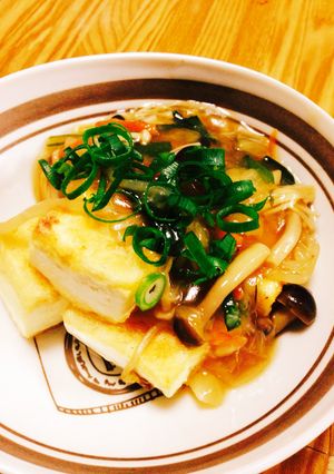 豆腐ステーキ〜野菜餡かけ〜-レシピのメイン写真