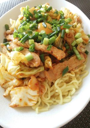 簡単☆豚キャベツとキムチ冷やし麺-レシピのメイン写真