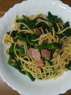 菜の花とベーコンのパスタ-レシピのメイン写真