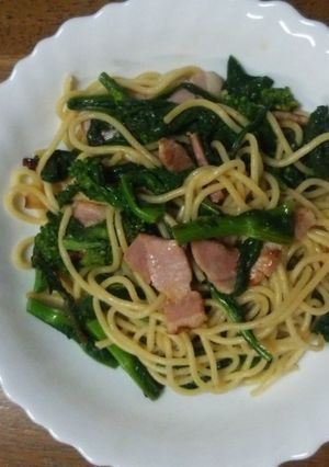 菜の花とベーコンのパスタ-レシピのメイン写真
