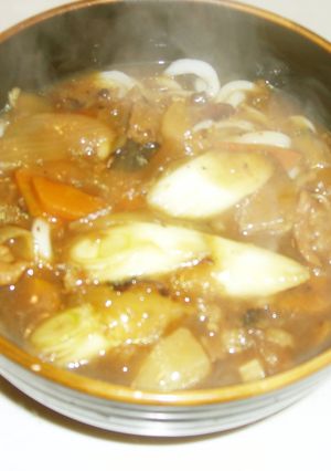 残り物カレーでカレーうどん-レシピのメイン写真