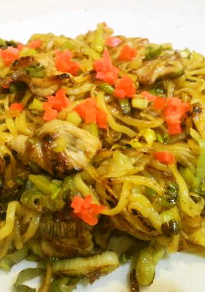 白ねぎ　豚肉　焼き中華麺-レシピのメイン写真