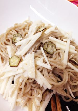 長芋とオクラの蕎麦サラダ-レシピのメイン写真