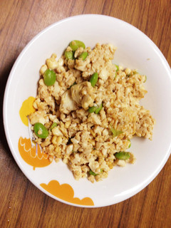 枝豆の炒り豆腐-レシピのメイン写真