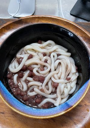 超簡単！小豆ばっとう（甘いうどん）-レシピのメイン写真