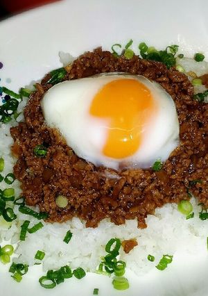 簡単ハンバーグ丼-レシピのメイン写真