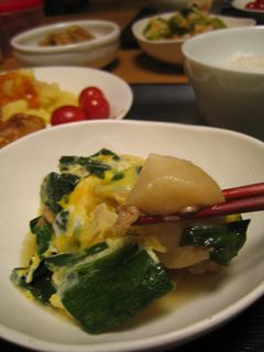 お麩とホウレン草のツナ風味卵とじ-レシピのメイン写真