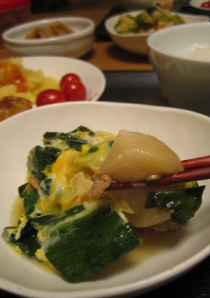 お麩とホウレン草のツナ風味卵とじ-レシピのメイン写真