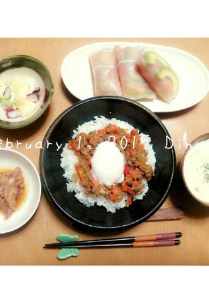温玉乗っけドライカレー-レシピのメイン写真