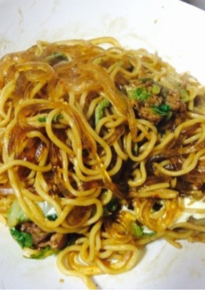 くずきり＋でカサ増しダイエット焼きそば-レシピのメイン写真