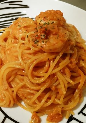 濃厚→後味さっぱり!トマトクリームパスタ-レシピのメイン写真