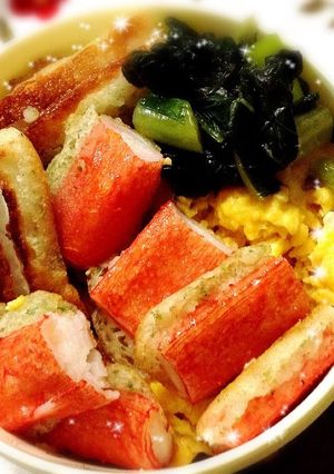 カニカマとちくわで「のり弁当」-レシピのメイン写真