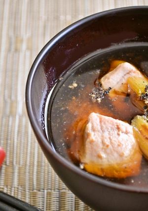 ねぎま味噌汁　黒こしょうで大人の味-レシピのメイン写真