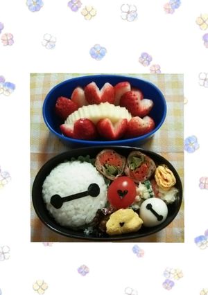 キャラ弁 園弁当 ベイマックス-レシピのメイン写真