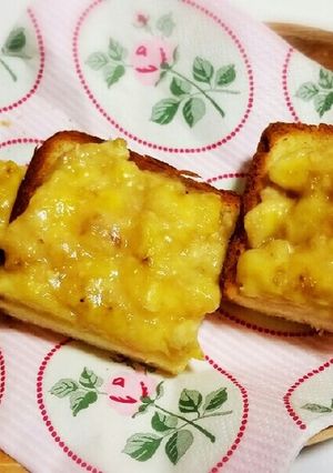 忙しい朝に！メープルバナナトースト-レシピのメイン写真