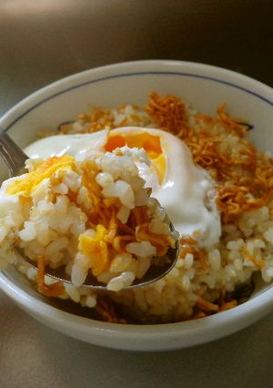 最速の卵のせチキンライス（レンジ使用）-レシピのメイン写真