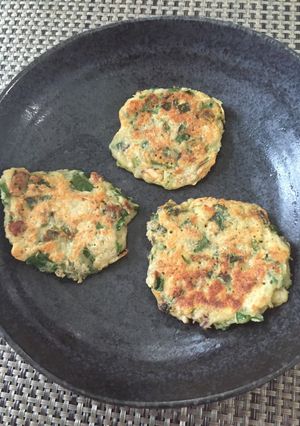 簡単☆チヂミ風★蓮根とニラのもちもち焼き-レシピのメイン写真