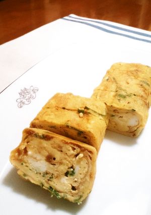 蕪の葉で卵焼き-レシピのメイン写真