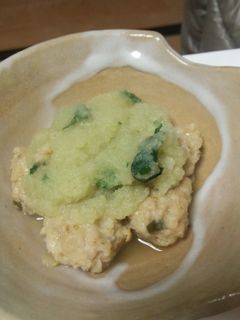 鍋の残りで作るつくねおろしあん-レシピのメイン写真