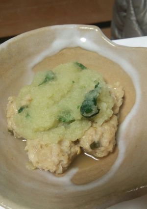 鍋の残りで作るつくねおろしあん-レシピのメイン写真