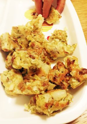 ママと1歳児の納豆お好み焼きランチ☆-レシピのメイン写真