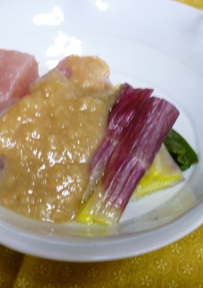 赤ねぎとマグロのぬた-レシピのメイン写真