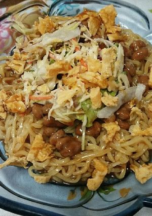 栄養満点！納豆サラダ乗せ冷やし中華-レシピのメイン写真