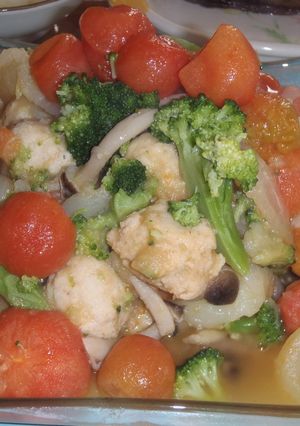 鶏だんごとプチトマトと野菜煮-レシピのメイン写真