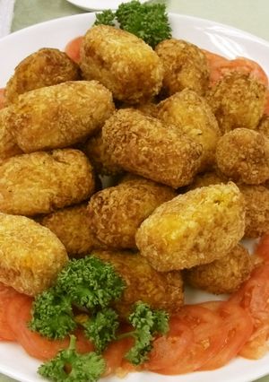 宿儺かぼちゃコロッケのトマトソース添え-レシピのメイン写真