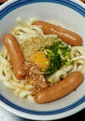 簡単！ごてあらポーで釜玉うどん-レシピのメイン写真