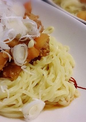冷やし中華乾麺で♪ツナトマト麺-レシピのメイン写真