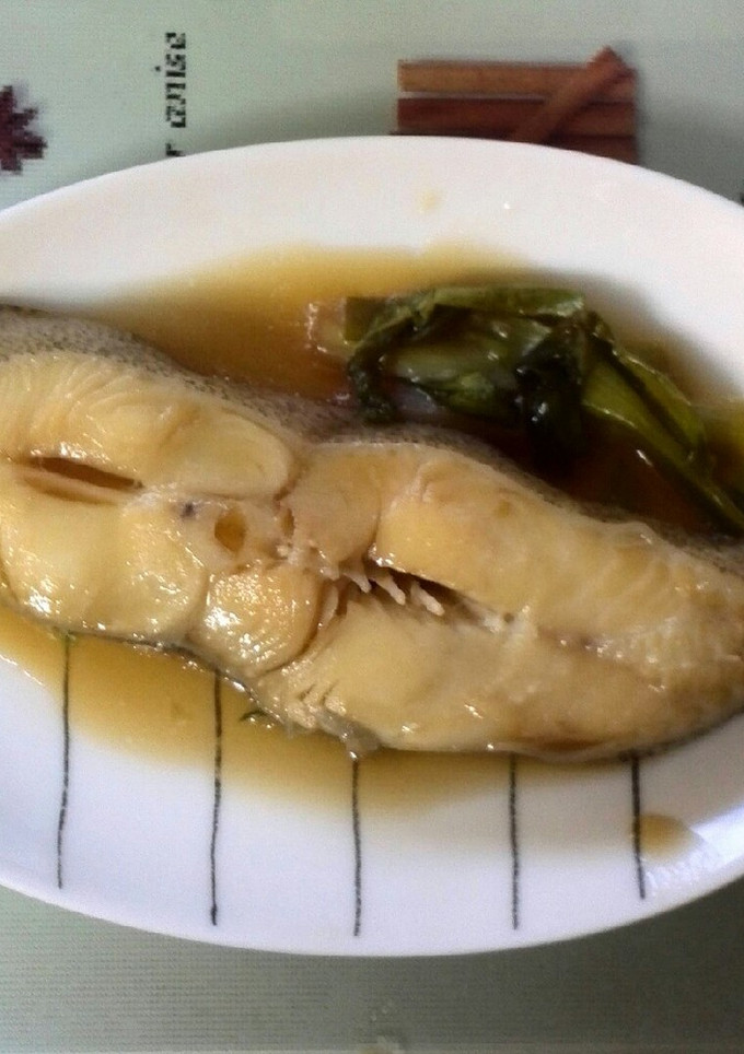 生姜無し☆子供用にカレイの煮付けinネギ-レシピのメイン写真